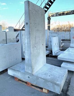 Prvky opěrné zdi, beton, T a L ,zemědělský - 7