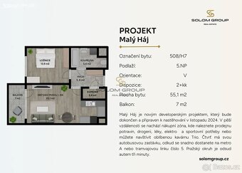 Prodej NOVÉHO bytu 2+kk/Balkon, 62 m2 - 7