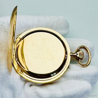 14K ZLATÉ PÁNSKÉ KAPESNÍ HODINKY IWC SCHAFFHAUSEN S ETUI - 7