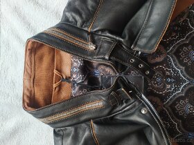 Pánská kvalitní kožená bunda LATINI, velikost XXXL - 7
