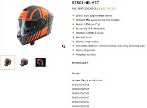 Silniční helma KTM ST 501 (AIROH) vel. M - 7