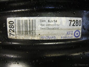 Originál disky Škoda 14" kola 14", disky 14". - - 7