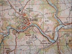 Vojenská profesionální tajná mapa Žlutice Bochov ČSLA - 7