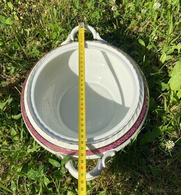 Starožitná porcelánová mísa na polévku. - 7