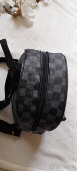 Černo-šedý stylový mini batůžek - 7