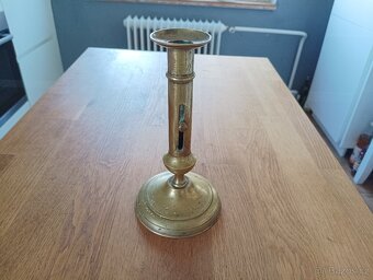 MOSAZNÝ EMPÍROVÝ SVÍCEN BIEDERMAIER 19. STOLETÍ FRANCIE - 7