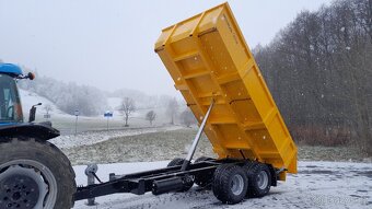 Traktorový návěs,Vlečka,Přívěs,Vlek za Traktor,Dumper 13t - 7