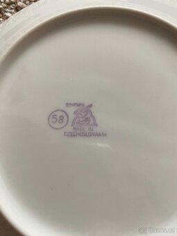 Nová koláčová souprava Bohemia - Nová Role Czechosl. - 7 ks - 7