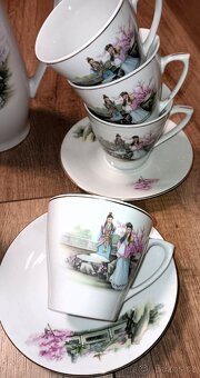 Vintage čínský porcelánový čajový servis - 7