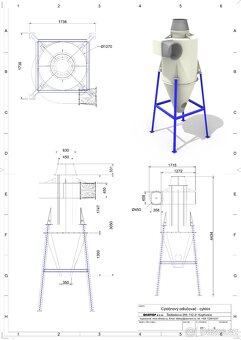 Cyklónový odlučovač - cyklón - 7