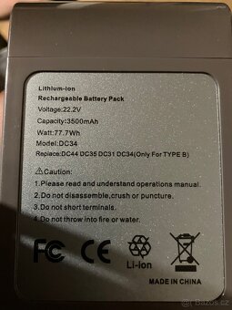 Náhradní baterie Aryee V7, 4600mAh - 7
