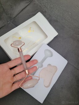 Gua Sha sada 2 kameny ruzenin masážní proti vráskám - 7