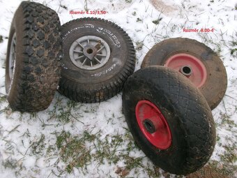 prodám různé hřídele, železné a dřevěné kolečka..... Železné - 7