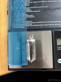 Křišťál přívěšek ve stříbře 950/1000 | 10,59g - 7