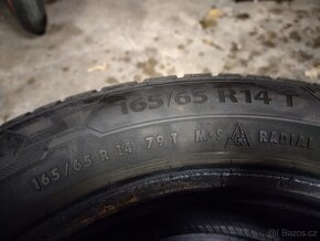165/65 R14 zimní pneu 2ks Barum 6,5 mm - 7