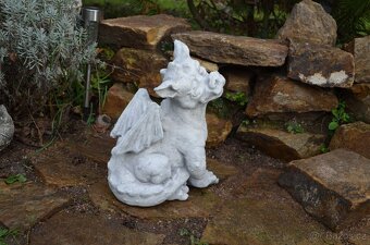 Zahradní dekorace- Dráček sedící - 7