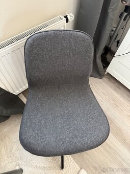 konferenční židle LÅNGFJÄLL (IKEA), tmavě šedá/černá - 7