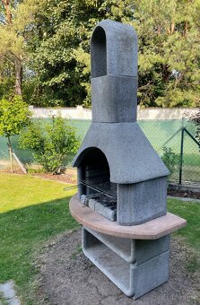 Zahradní betonový krb+ gril - 7