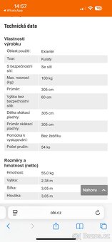Trampolína s ochrannou sítí - 7