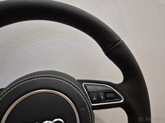 AUDI VOLANT CELO-PERFOROVANY - BIELE PREŠIVANIE - 7