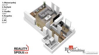 Prodej, byty/1+1, 38 m2, 53834 Rosice, Chrudim [ID 72286] - 7