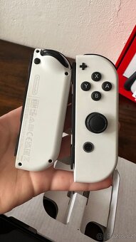Nintendo Switch OLED + hra, pouzdro, sklo, krabice - 7