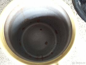 Starodávný smaltovaný tlakový hrnec - 7