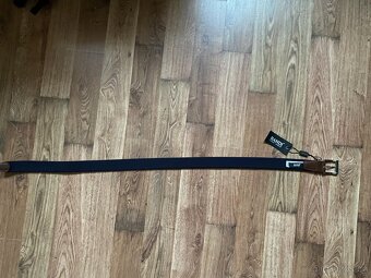 Nový pánský pružný opasek BANDI - modrý se světl. pruhy -S/M - 7