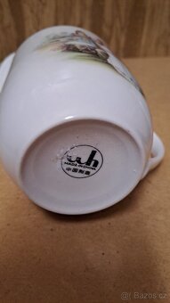 Porcelánové hrnečky s pokličkou, značeno, Made in China - 7