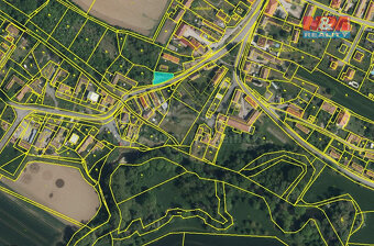 Prodej pozemku k bydlení a pole, 4505 m², Dvakačovice - 7