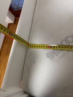 Vysoká postel masiv buk bílá 200x90 - 7