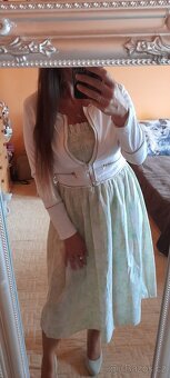 H&M bavlněné midi šaty bez ramínek - 7
