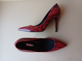 Vínovo černé lodičky vel.37 - 7