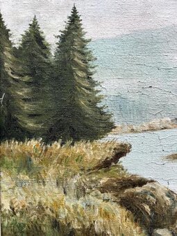 OLEJ NA PLÁTNĚ - HORSKÁ ŘEKA 1957 - 7