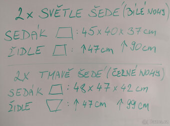 Jídelní - obývákové JYSK židle – 2× Teglmose + 2× Lambjerg - 7
