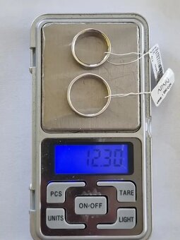 Stříbrné 925/100, snubní prsteny Apart, nenošené. - 7