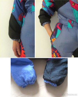 Vintage 90s zimní kombinéza dětská-teen-petit-XXS/XS - 7