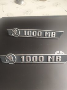 škoda 1000 MB MBX MBG přední znak klapačky - 7