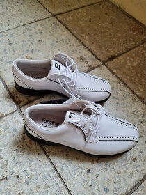 Nové golfové kožené boty bílé, vel.37. waterproof - 7