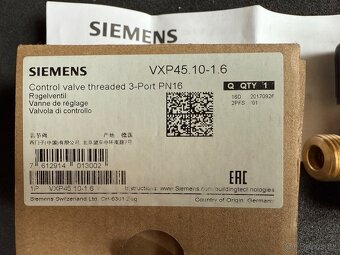 Trojcestný směšovací ventil Siemens VXP 45.10-1,6 (VXP45.10- - 7
