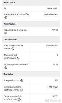 Indesit A++ 7kg, 1200ot. - 7