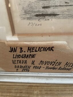 Krásná Praha-litografie,sig.Jan B.Melichar - 7