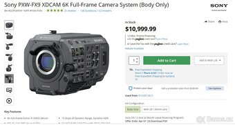 Profesionální videokamera Sony PXWFX9V FX9 – černá - 7