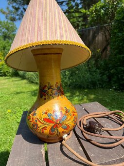 Keramická stolní lampa 60 léta - 7