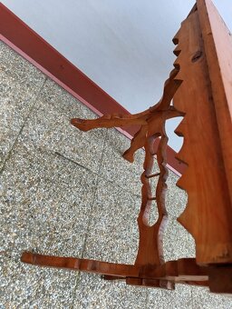 Selský jídelní set, stůl, 2 židle, nábytek z masívu - 7