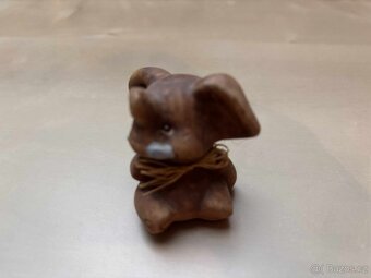 sošky zvířátek - sloni, labuť, kočka (různé materiály) - 7