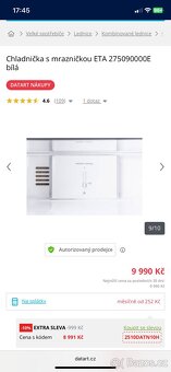 Kombinovaná lednice s mrazákem ETA / no frost - 7