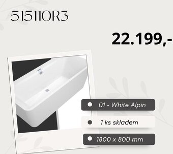 Villeroy & Boch výprodej — luxusní sanitární keramika, nové - 7
