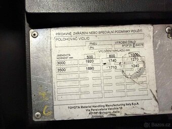 Vysokozdvižný vozík Toyota, 02-8FGF20 s pozicionerem - 7