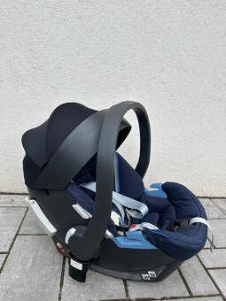 Kočárek Moon Nuova Air navy+Cybex Aton 5 - 7